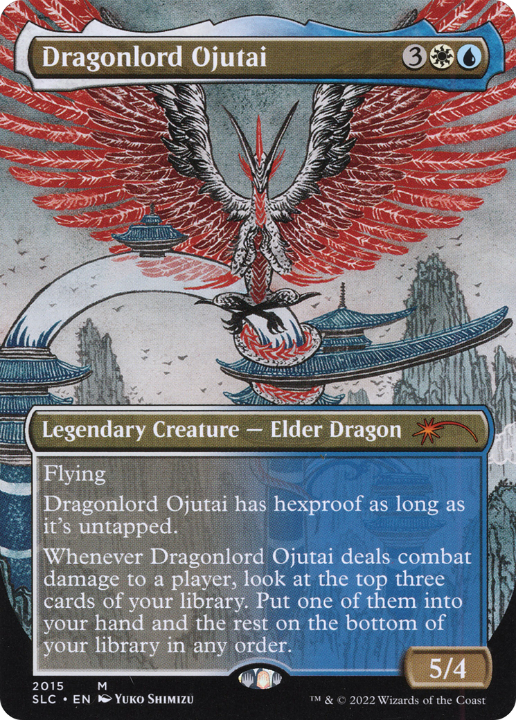 Dragonlord Ojutai (Borderless) [Secret Lair 30th Anniversary Countdown Kit] Foil