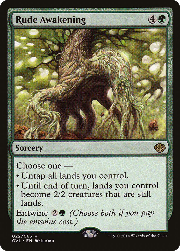 Rude Awakening () [Duel Decks Anthology: Garruk vs. Liliana]  Foil