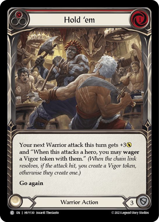 Hold 'em (Red) [HVY130] (Heavy Hitters)  Rainbow Foil