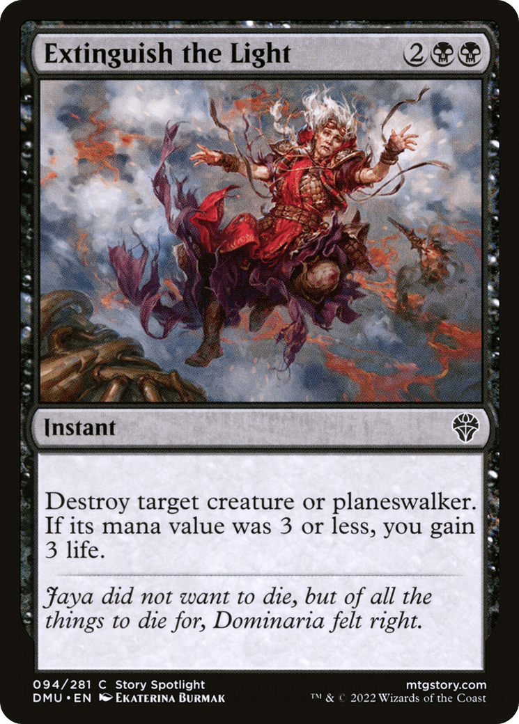 Extinguish the Light [Dominaria United] Foil
