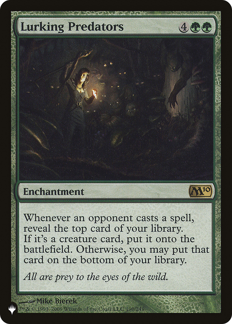 Lurking Predators |  (M10-190) [The List]