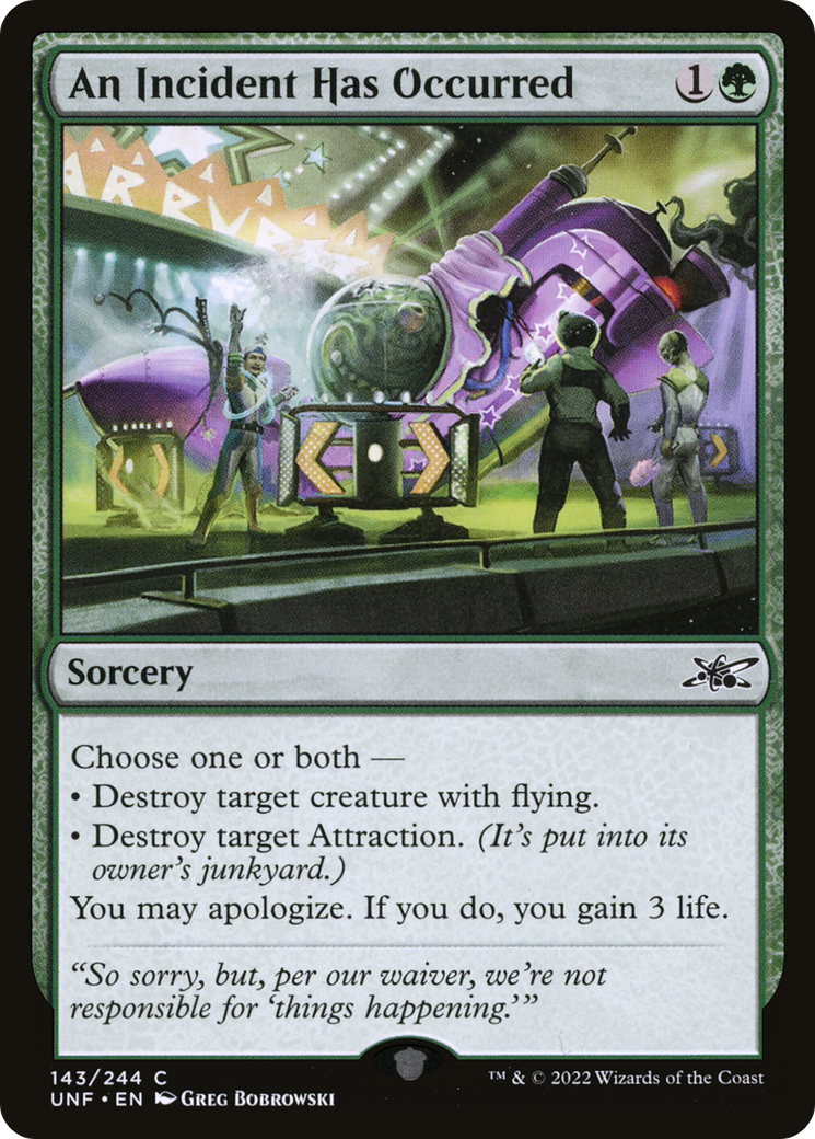 An Incident Has Occurred [Unfinity] Foil
