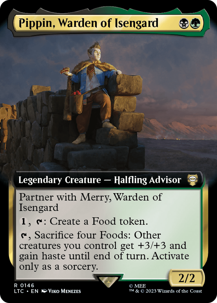 Pippin, Warden of Isengard (146) [Tales of Middle-earth Commander] : (Extended Art) Foil