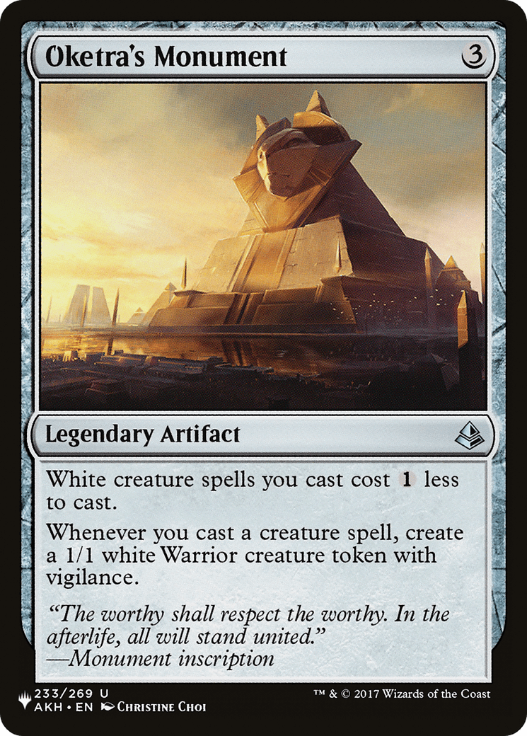 Oketra's Monument |  (AKH-233) [The List]