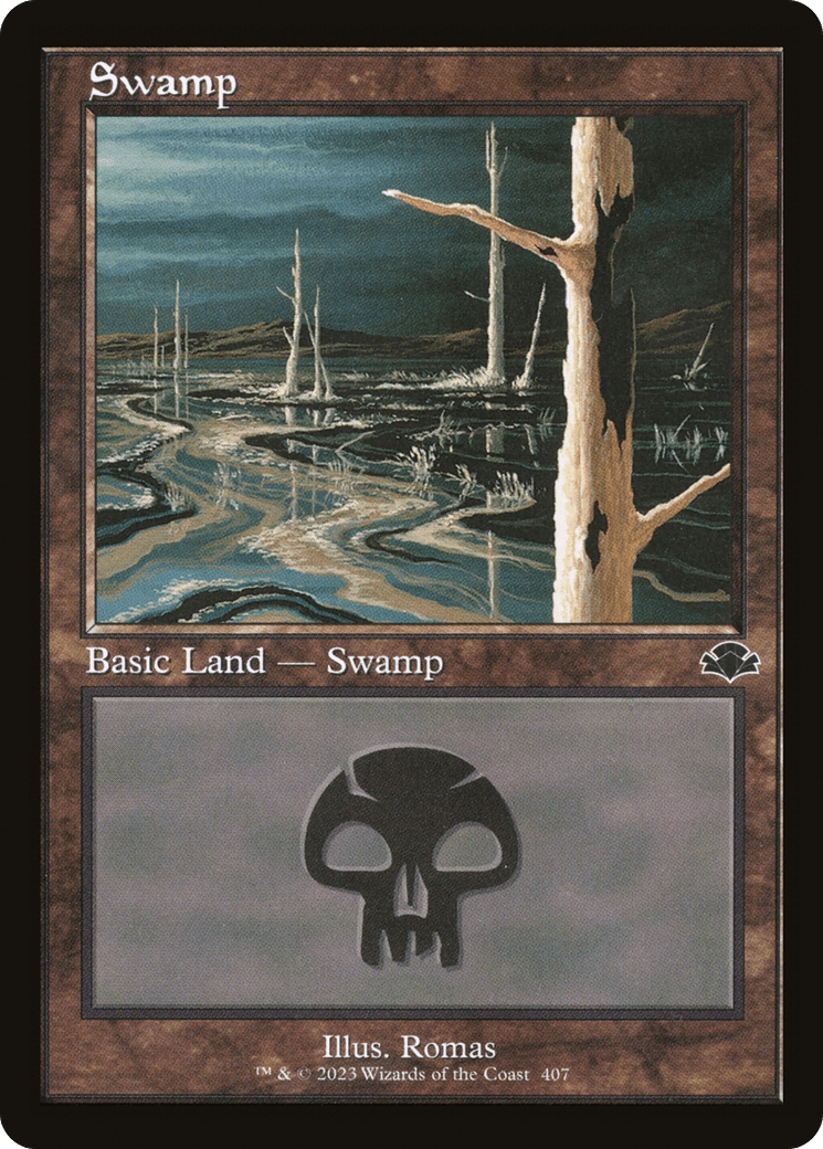 Swamp (407) (Retro) [Dominaria Remastered] Foil