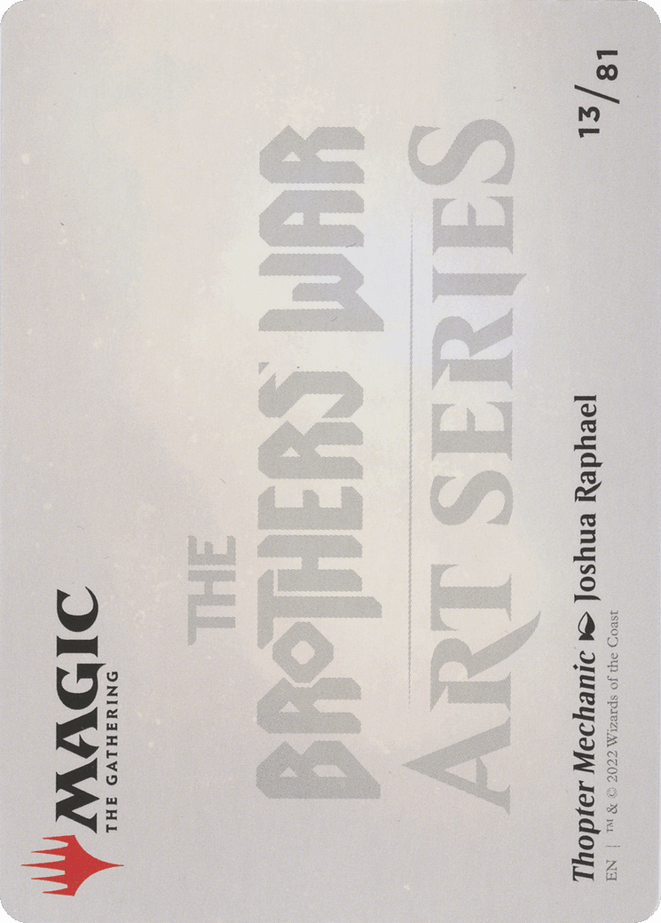 Thopter Mechanic // Thopter Mechanic (ABRO-013) - The Brothers' War Art Series (Borderless)