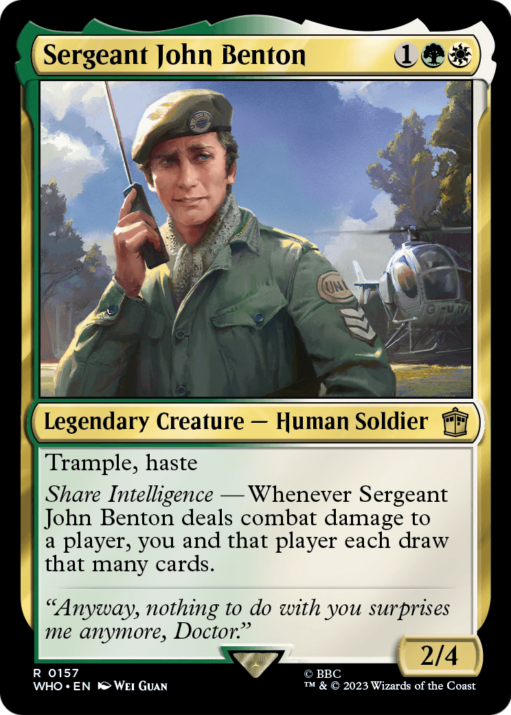 Sergeant John Benton [Doctor Who] Foil