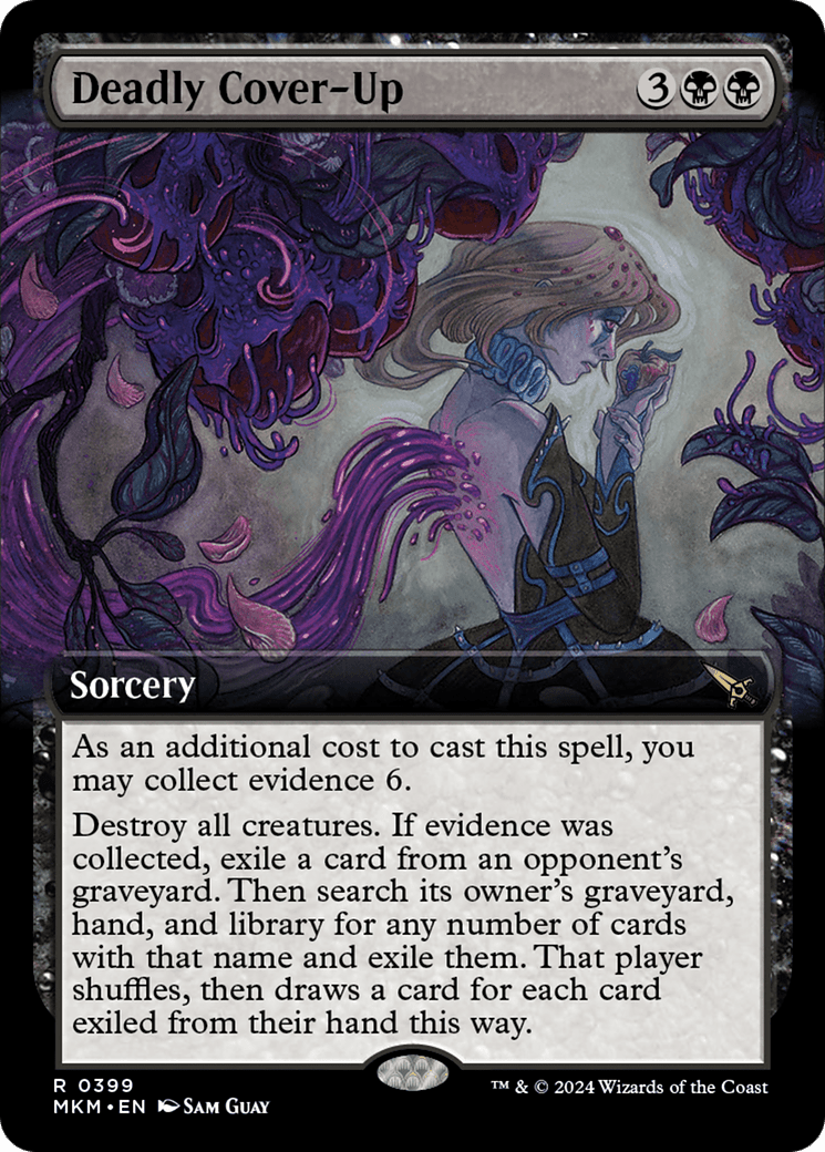 Deadly Cover-Up (Extended Art) [Murders at Karlov Manor] Foil