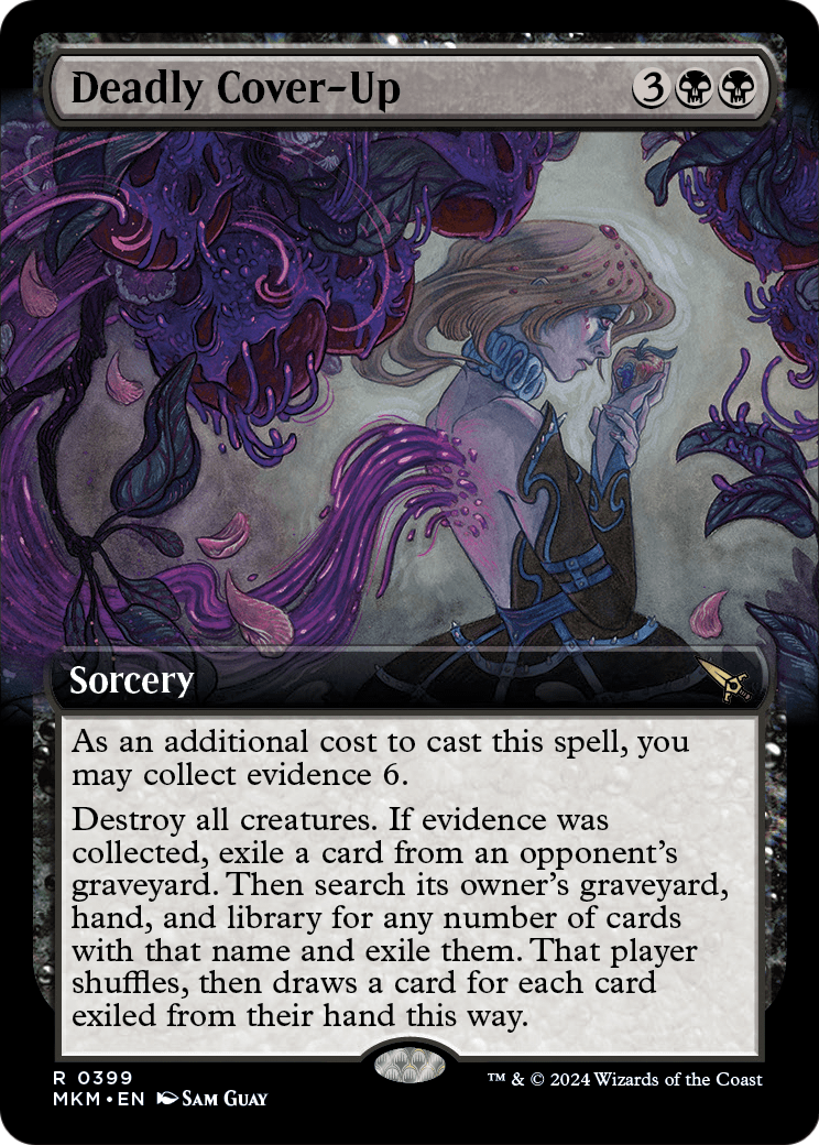 Deadly Cover-Up (Extended Art) [Murders at Karlov Manor] Foil