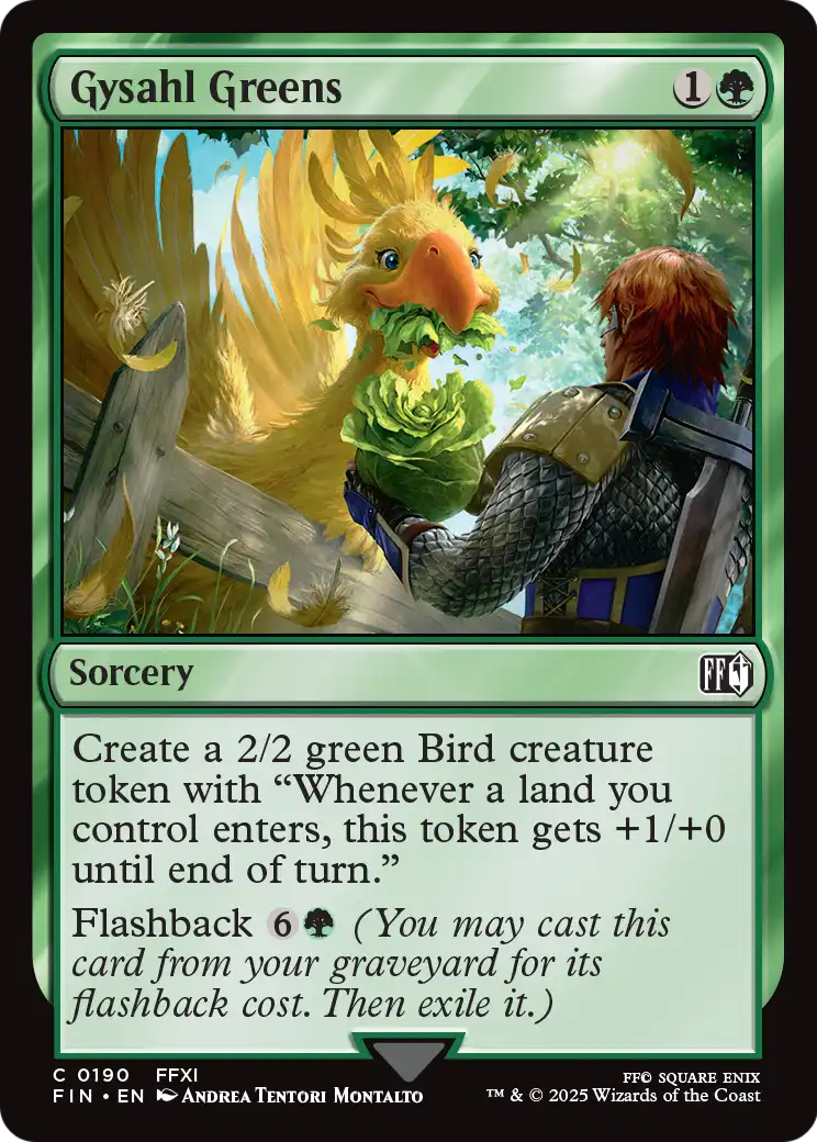 Gysahl Greens (470) [FINAL FANTASY]  Foil