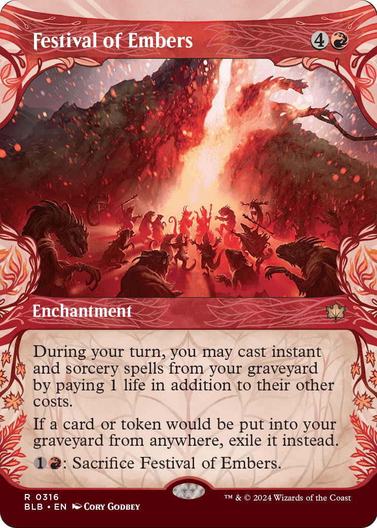 Festival of Embers (Showcase) [Bloomburrow] Foil