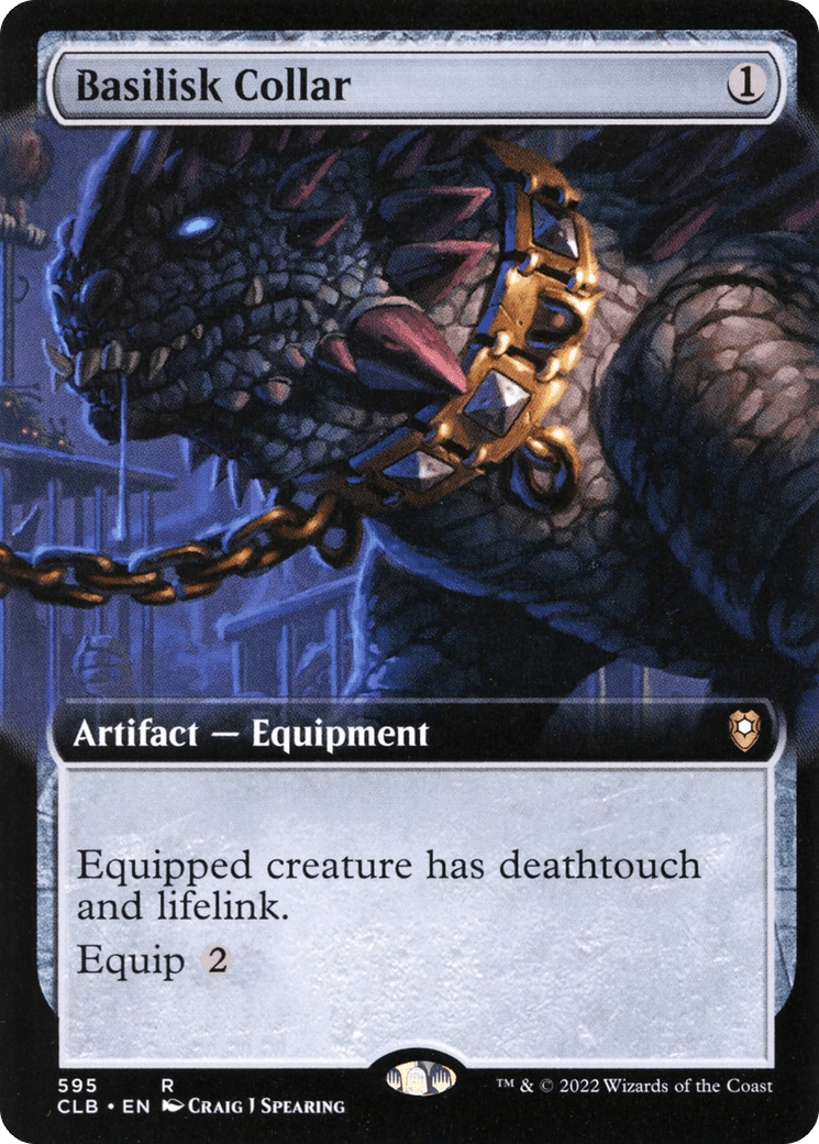 Basilisk Collar (Extended Art) [Commander Legends: Battle for Baldur's Gate] Foil