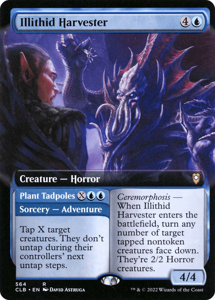 Illithid Harvester // Plant Tadpoles (Extended Art) [Commander Legends: Battle for Baldur's Gate]