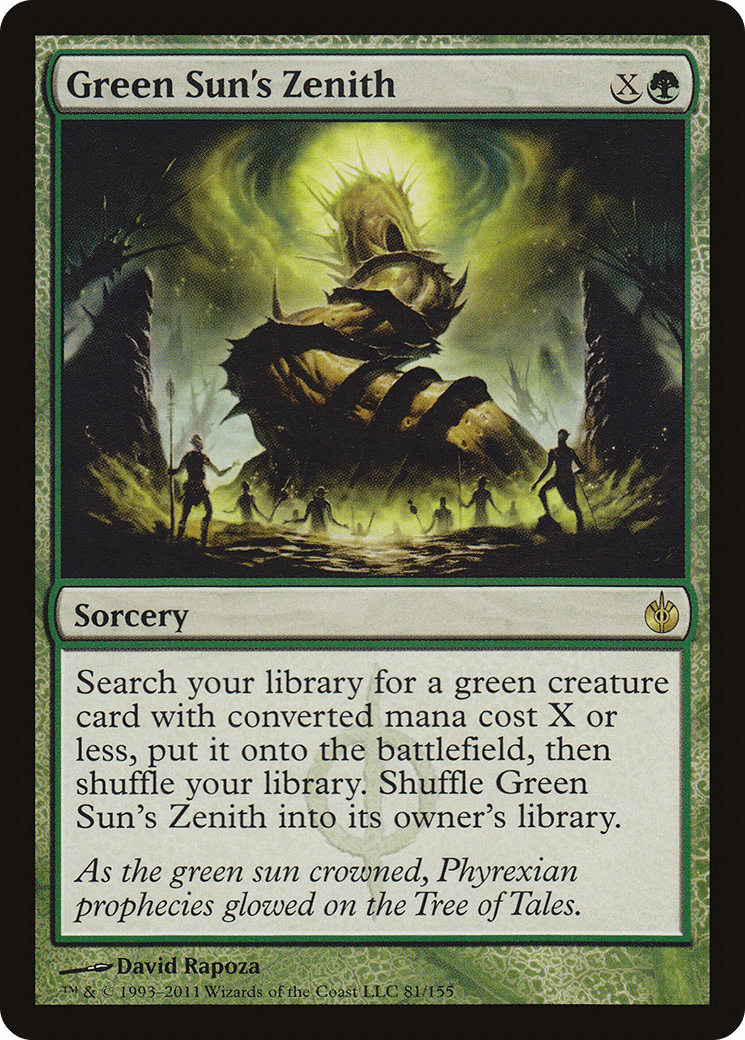 Green Sun's Zenith [Mirrodin Besieged] Foil