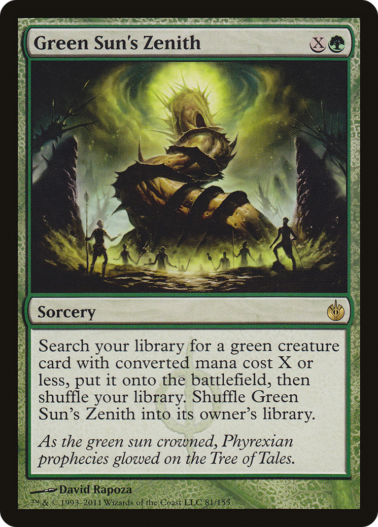 Green Sun's Zenith [Mirrodin Besieged] Foil