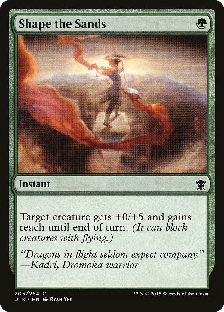 Shape the Sands [Dragons of Tarkir] Foil