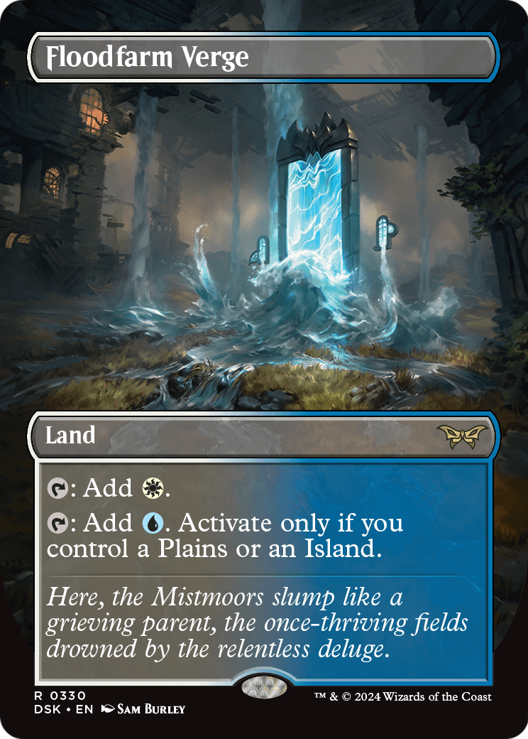 Floodfarm Verge (Borderless) [Duskmourn: House of Horror] Foil