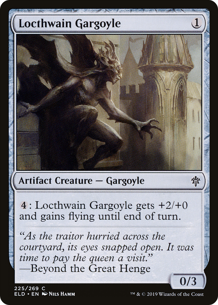 Locthwain Gargoyle [Throne of Eldraine] Foil