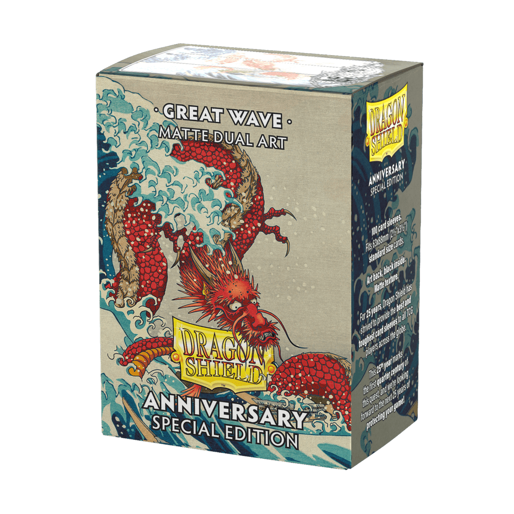 Dragon Shield | Standard Size Sleeves | 100ct | Great Wave: 25th Anniversary Edition (Art Dual Matte)