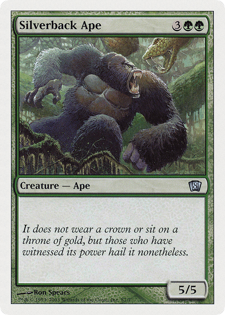 Silverback Ape [Eighth Edition] Foil