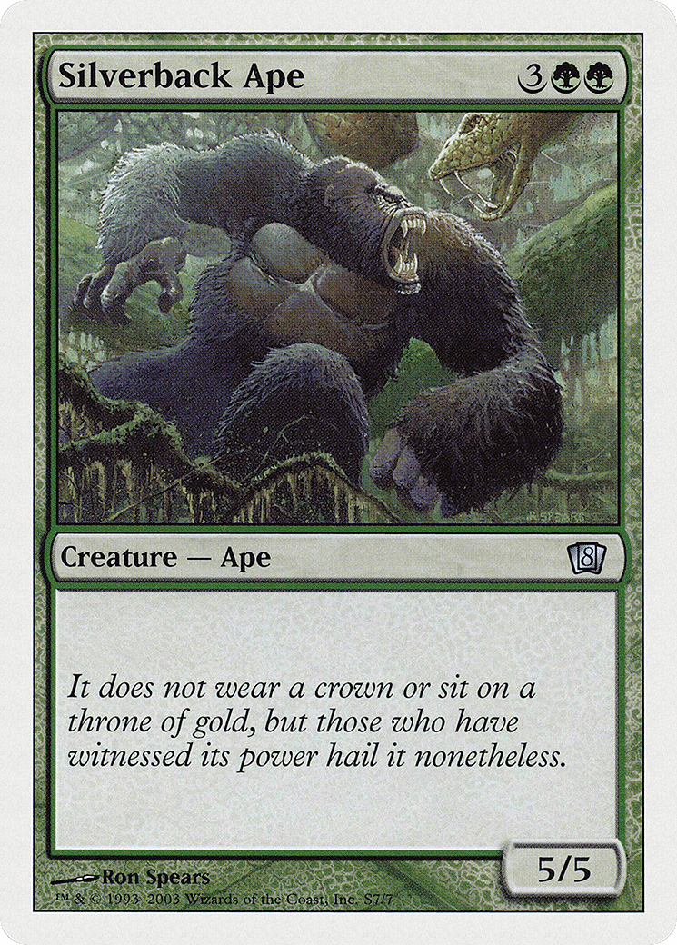 Silverback Ape [Eighth Edition] Foil