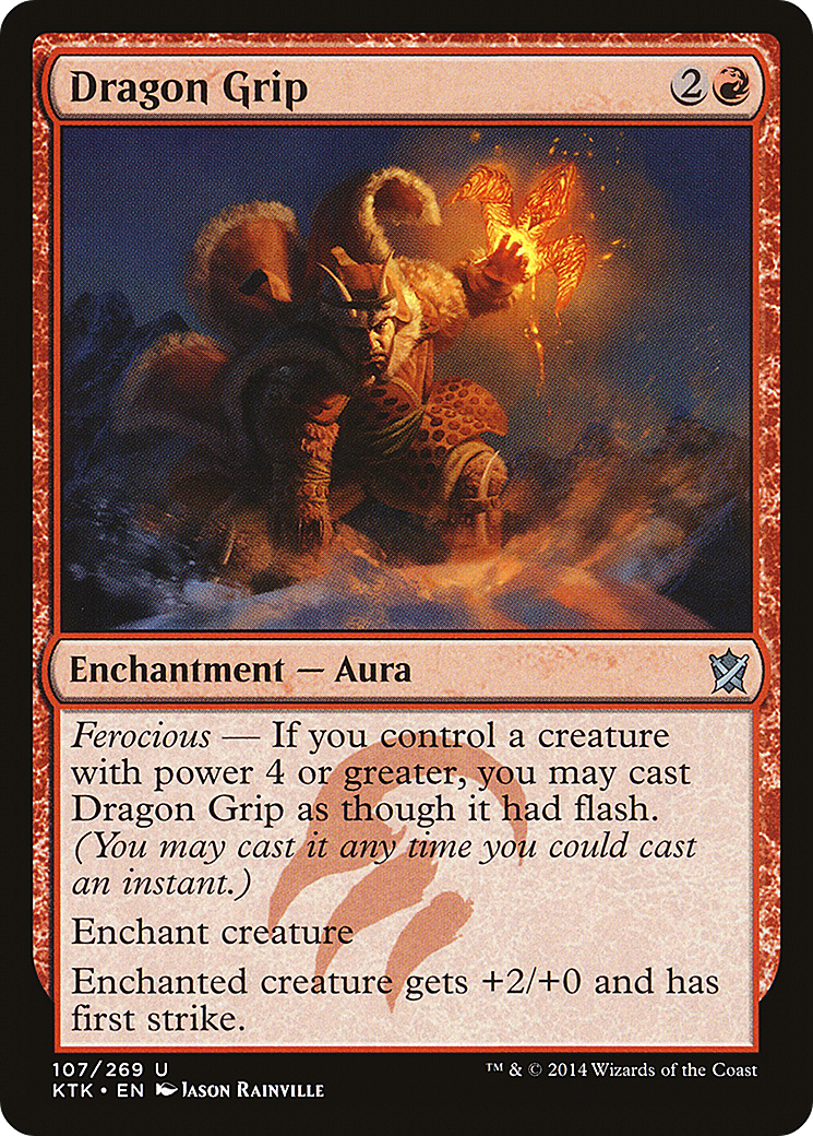 Dragon Grip [Khans of Tarkir] Foil
