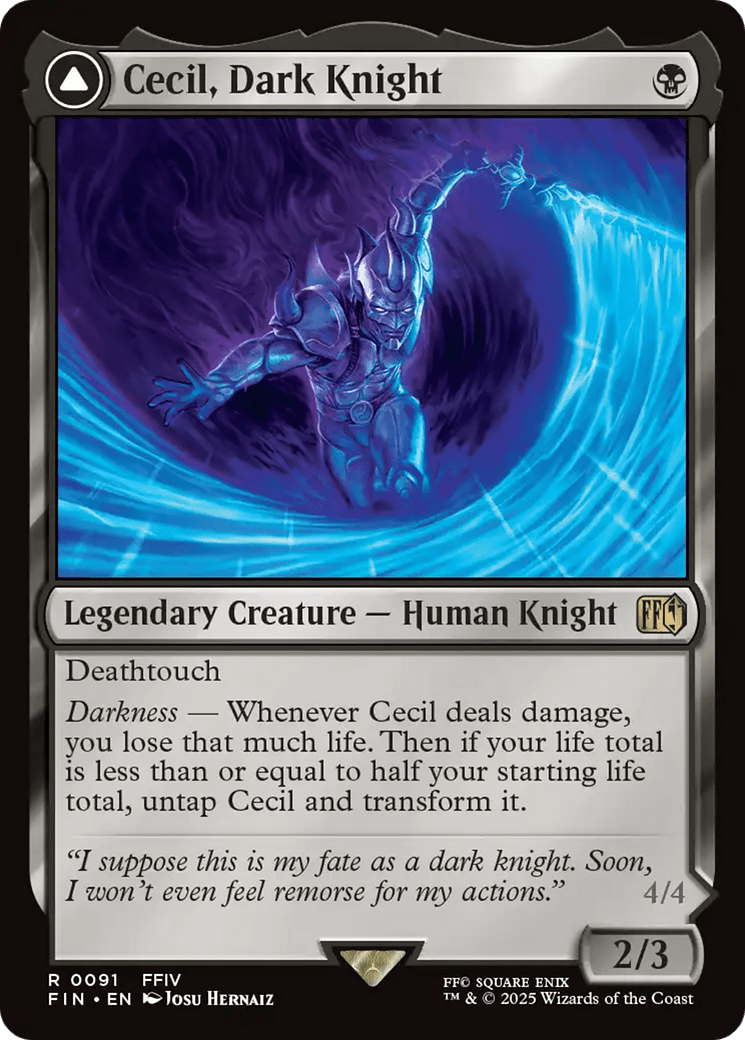 Cecil, Dark Knight // Cecil, Redeemed Paladin (091) [FINAL FANTASY]  Foil