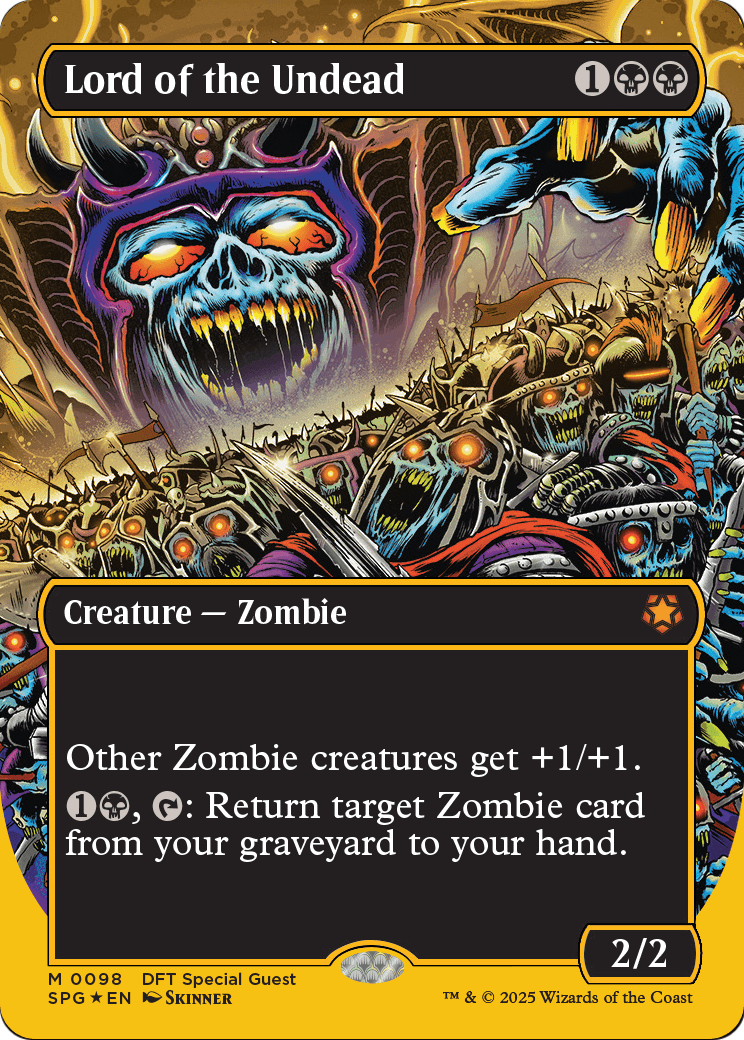 Lord of the Undead (Borderless) (First-Place Foil) (-098) [Special Guests]