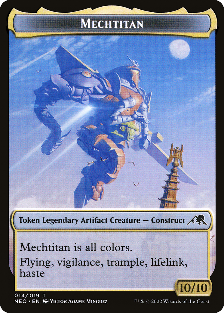 Mechtitan (TNEO-014) - Kamigawa: Neon Dynasty Tokens Foil