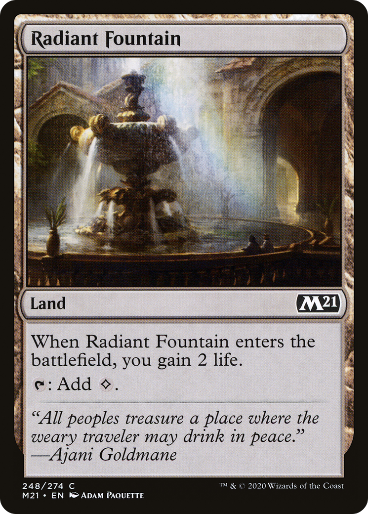 Radiant Fountain [Core Set 2021] Foil