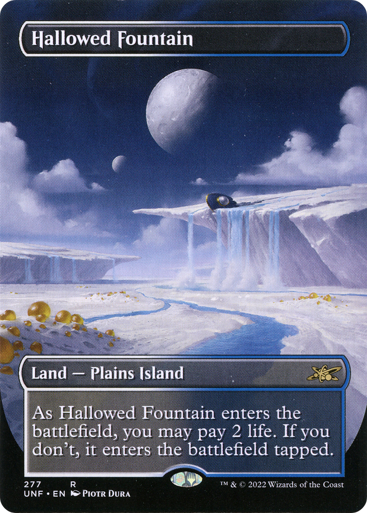 Hallowed Fountain (Borderless) [Unfinity] Foil