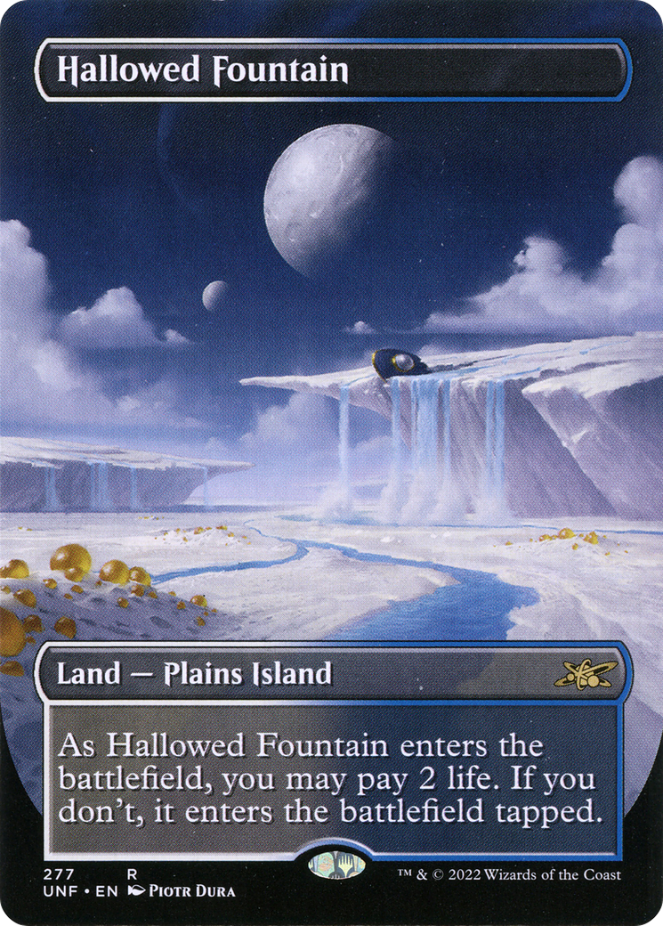 Hallowed Fountain (Borderless) [Unfinity] Foil