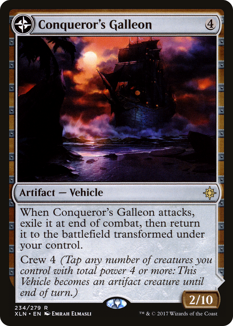 Conqueror's Galleon // Conqueror's Foothold [Ixalan] Foil