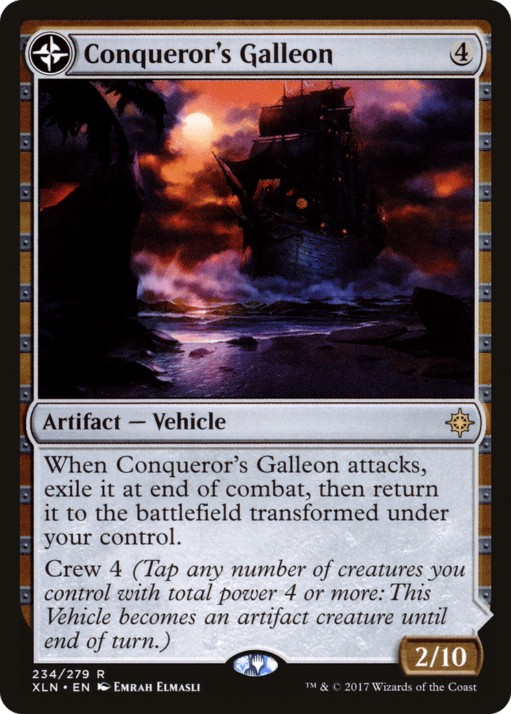 Conqueror's Galleon // Conqueror's Foothold [Ixalan] Foil