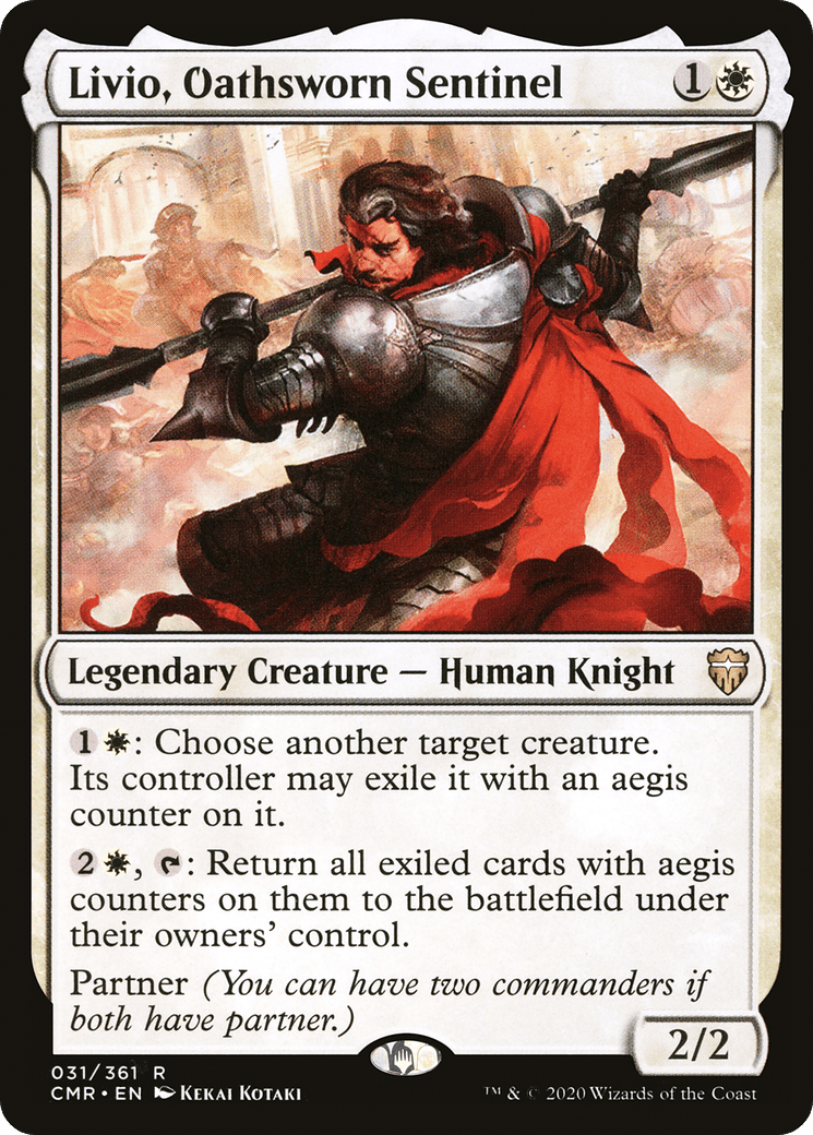 Livio, Oathsworn Sentinel [Commander Legends] Foil