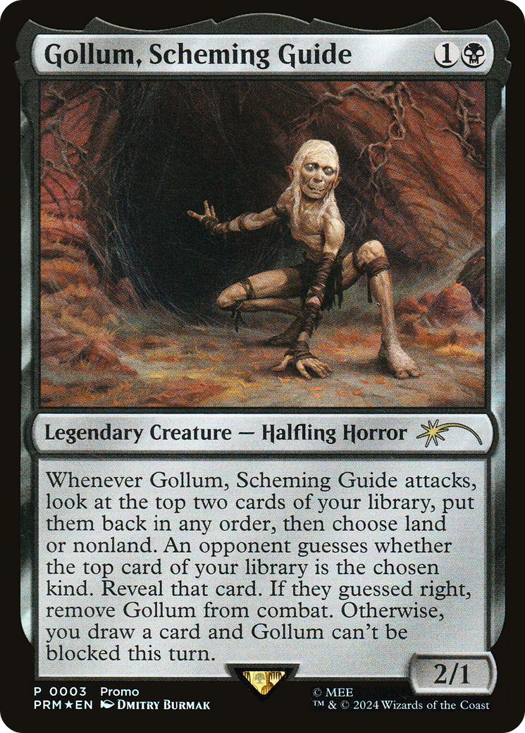 Gollum, Scheming Guide (PLTC-003) - Tales of Middle-earth Deluxe Commander Kit Foil