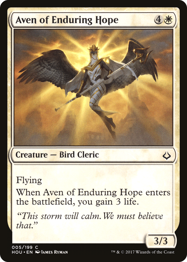 Aven of Enduring Hope [Hour of Devastation] Foil