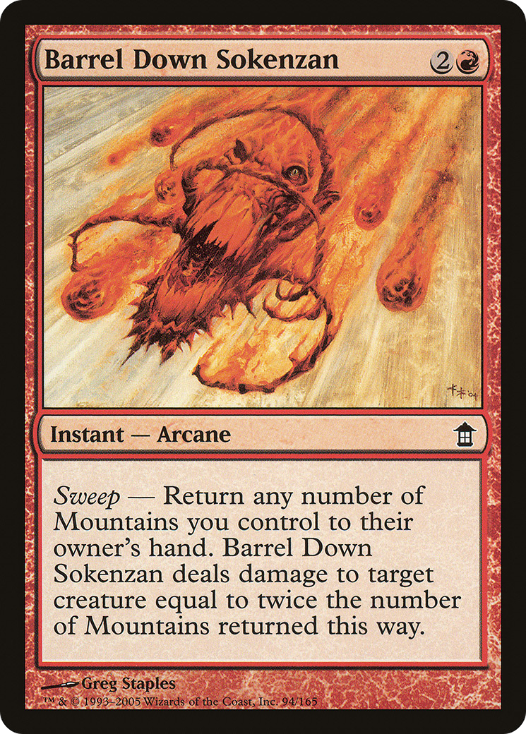 Barrel Down Sokenzan [Saviors of Kamigawa] Foil