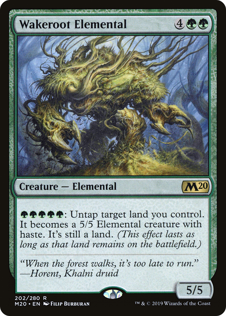 Wakeroot Elemental [Core Set 2020] Foil