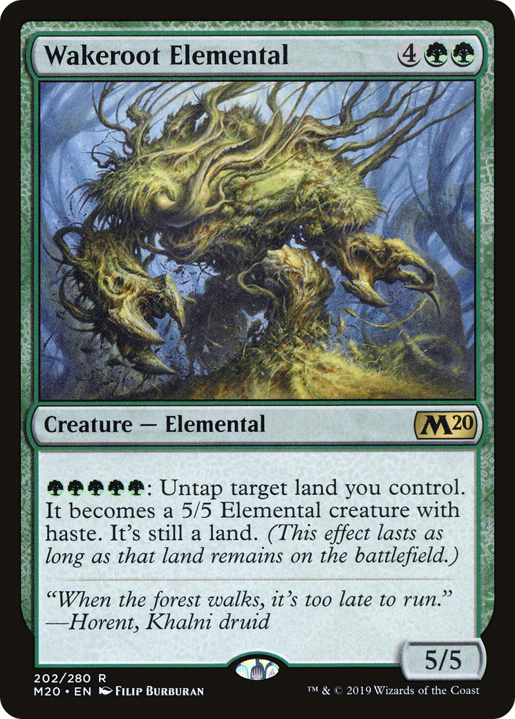 Wakeroot Elemental [Core Set 2020] Foil