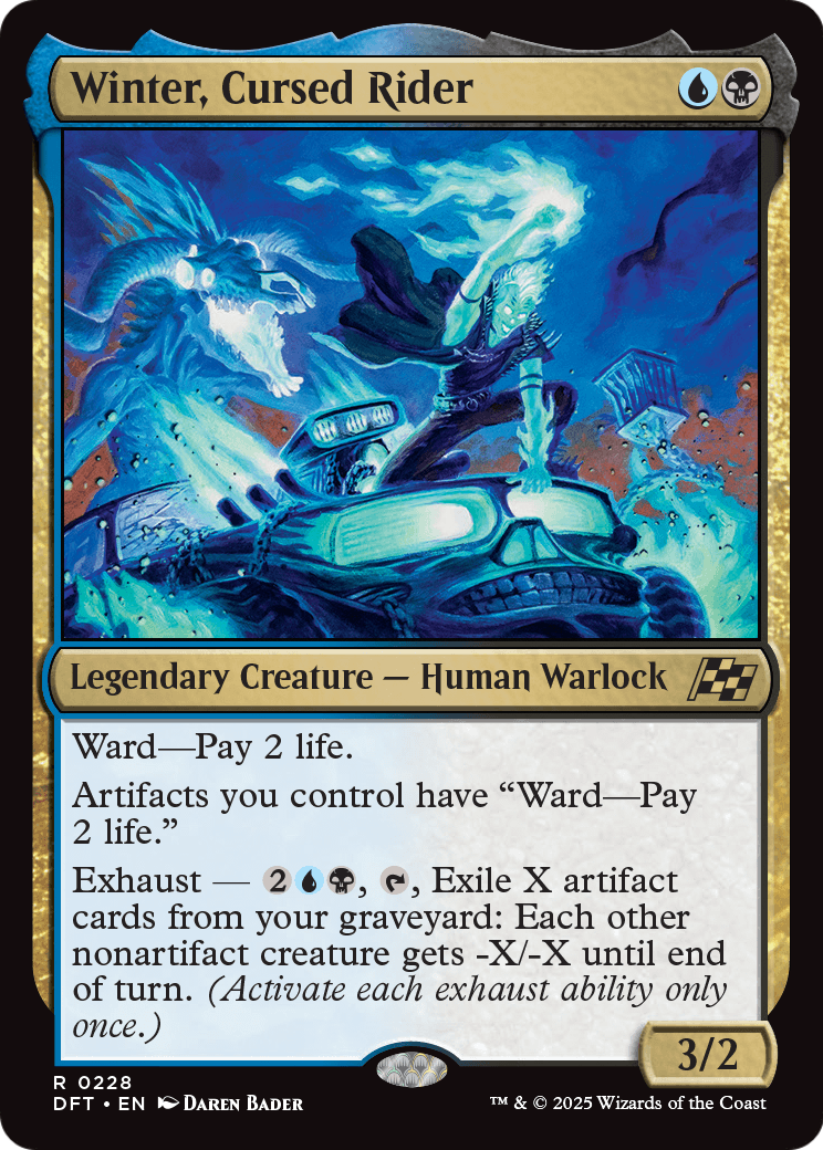 Winter, Cursed Rider |  Foil (228) [Aetherdrift]