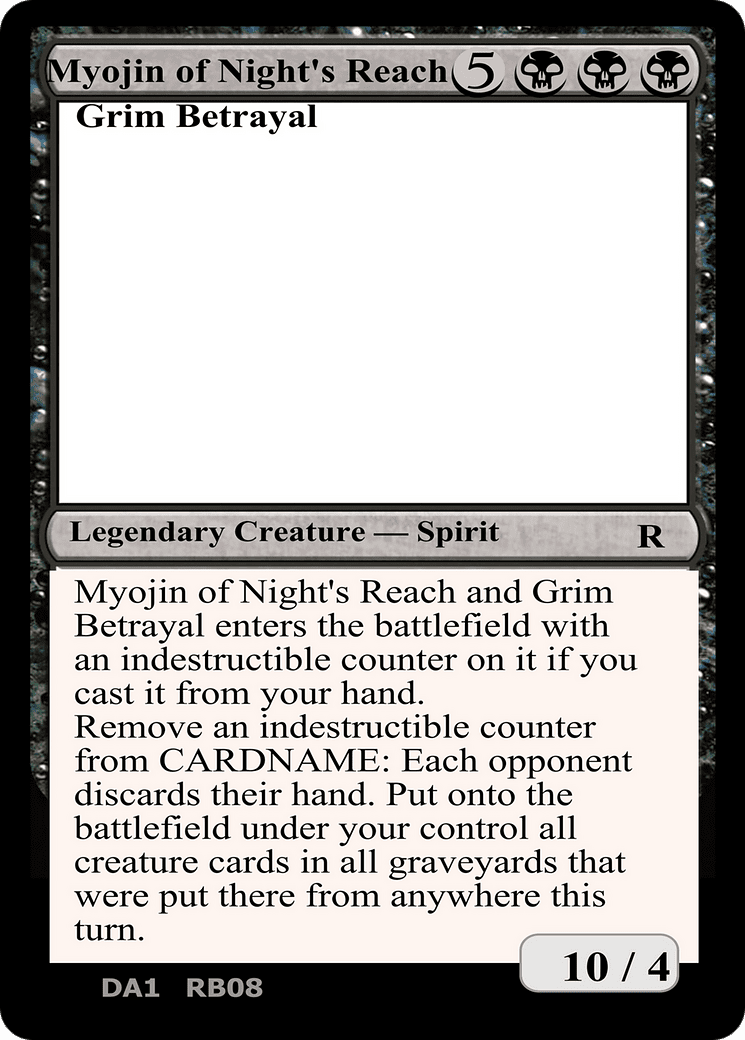 Myojin of Night's Reach and Grim Betrayal (DA1-RB08) - Unknown Event