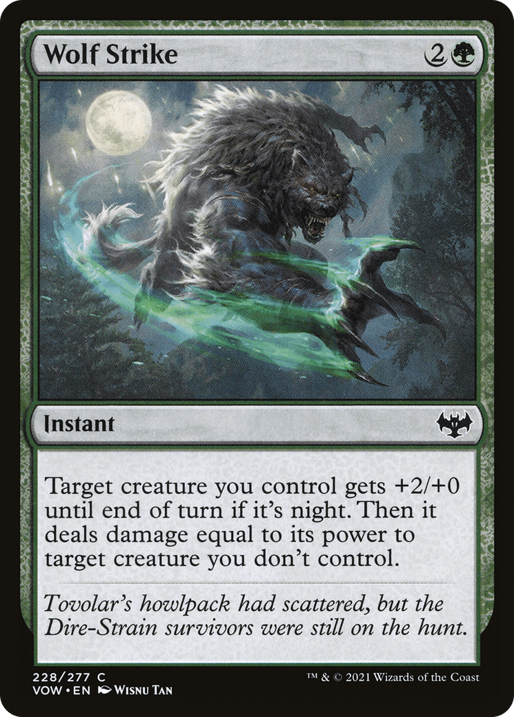 Wolf Strike [Innistrad: Crimson Vow] Foil