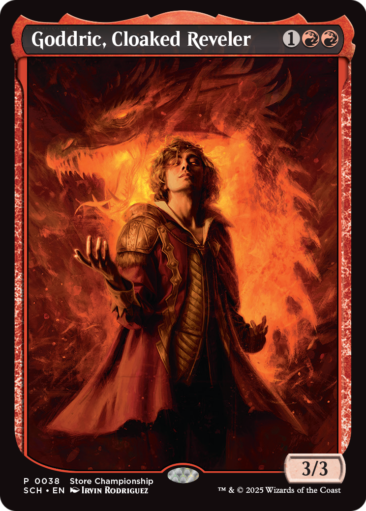 Goddric, Cloaked Reveler |  Foil (038) [Game Day & Store Championship Promos]
