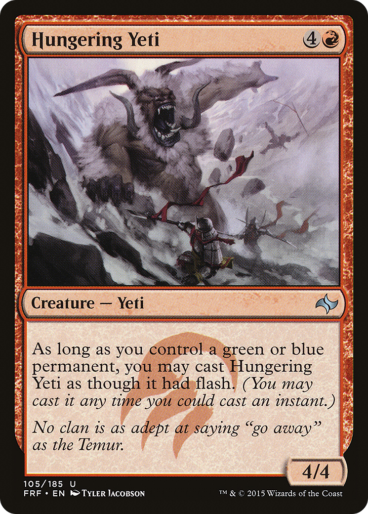 Hungering Yeti [Fate Reforged] Foil