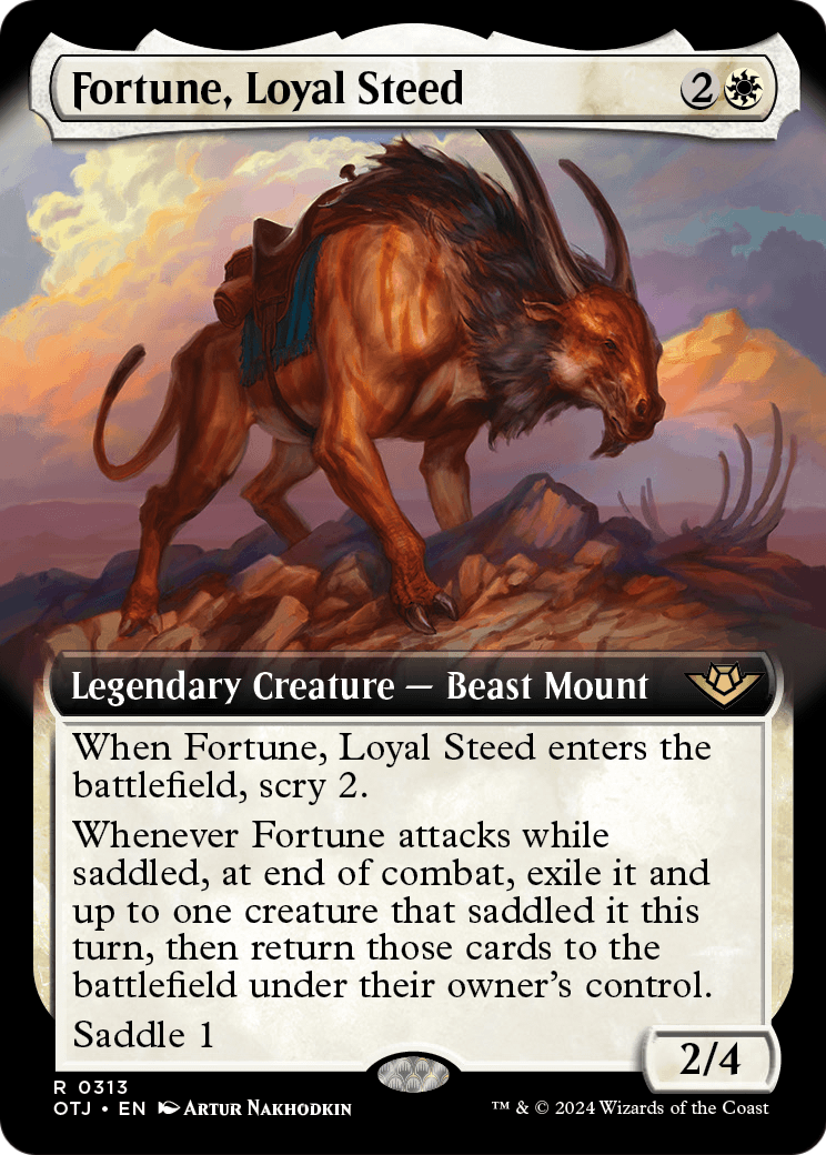 Fortune, Loyal Steed (Extended Art) |  Foil (313) [Outlaws of Thunder Junction]