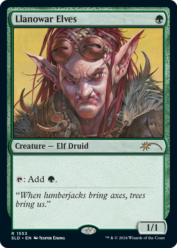 Llanowar Elves (1553) (-1553) [Secret Lair Drop Series]