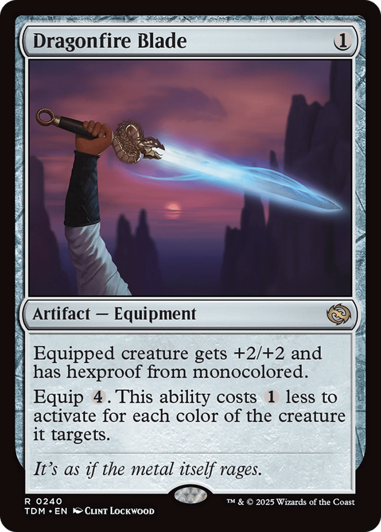 Dragonfire Blade (240) [Tarkir: Dragonstorm]  Foil
