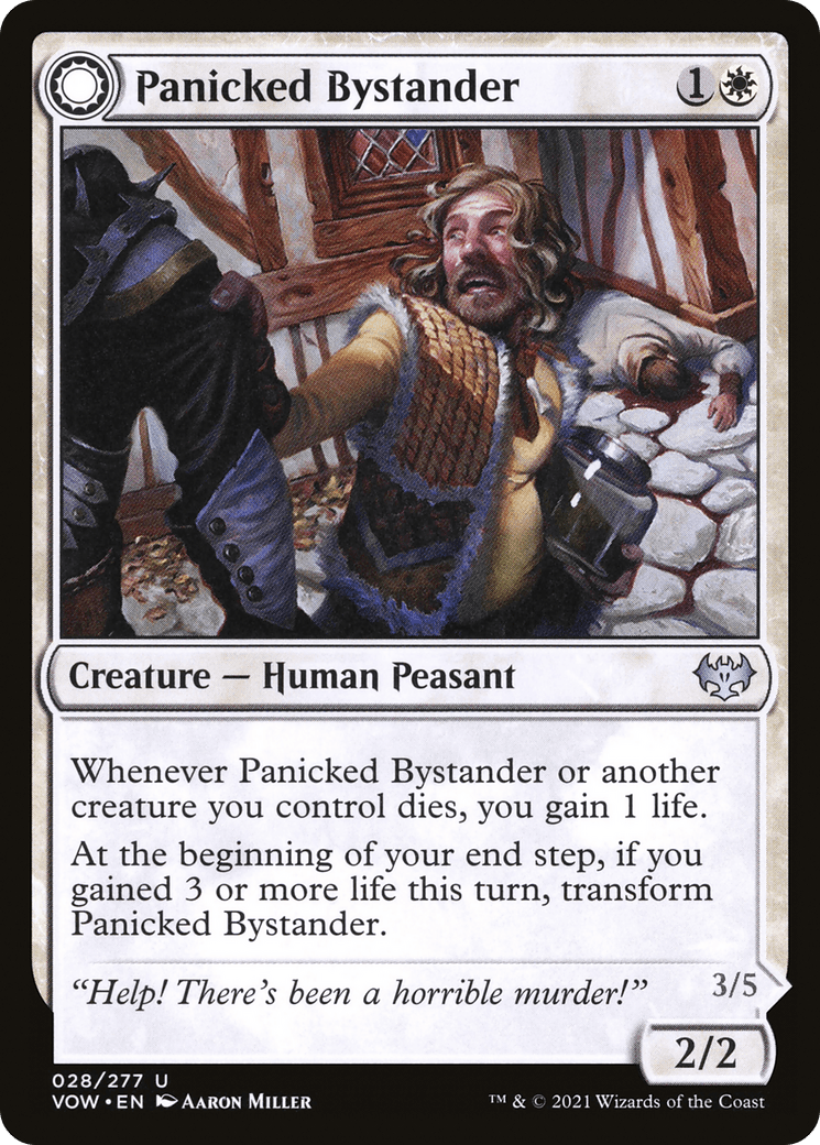 Panicked Bystander // Cackling Culprit [Innistrad: Crimson Vow] Foil