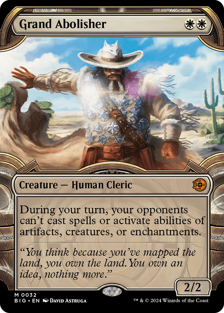 Grand Abolisher (Showcase) [Outlaws of Thunder Junction: The Big Score] Foil